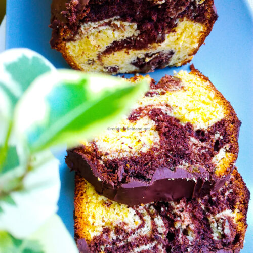 chec marmorat cu portocale