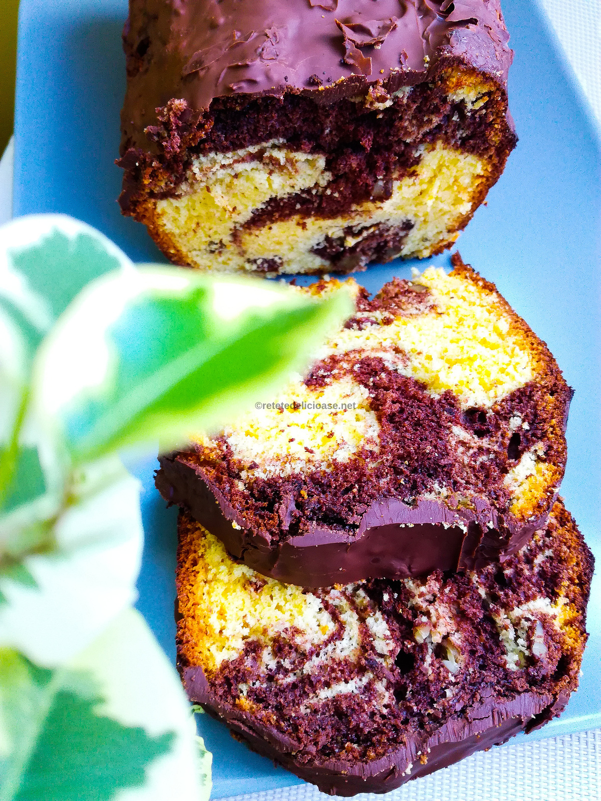 chec marmorat cu portocale